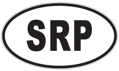 SRP - 3 Letter Initials Oval Magnet