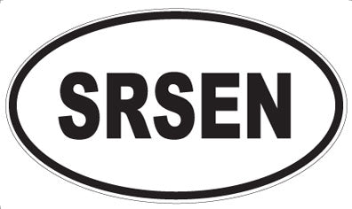 SRSEN - Oval Sticker