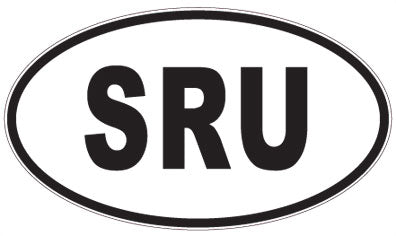 SRU - 3 Letter Initials Oval Magnet