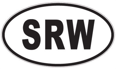 SRW - 3 Letter Initials Oval Magnet