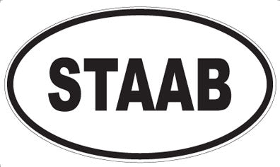 STAAB - Oval Sticker