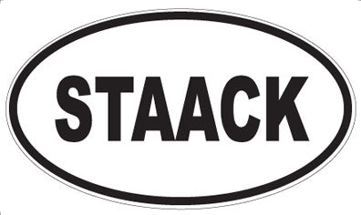 STAACK - Oval Sticker