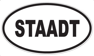 STAADT - Oval Magnet