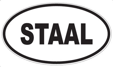 STAAL - Oval Magnet