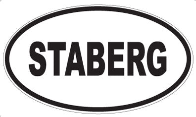 STABERG - Oval Sticker