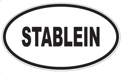 STABLEIN - Oval Sticker