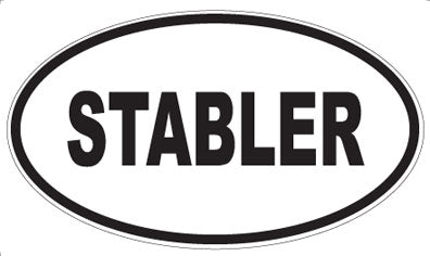 STABLER - Oval Magnet