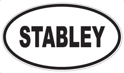 STABLEY - Oval Sticker