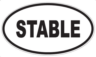 STABLE - Oval Magnet