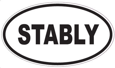 STABLY - Oval Sticker