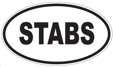 STABS - Oval Magnet