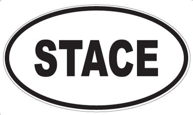 STACE - Oval Sticker
