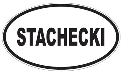 STACHECKI - Oval Sticker