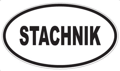 STACHNIK - Oval Sticker