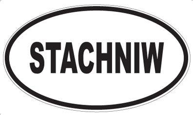 STACHNIW - Oval Sticker