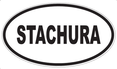 STACHURA - Oval Sticker
