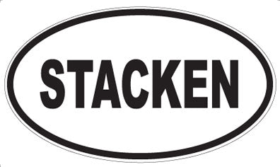 STACKEN - Oval Sticker