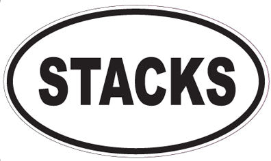 STACKS - Oval Sticker