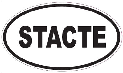 STACTE - Oval Sticker