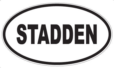 STADDEN - Oval Magnet