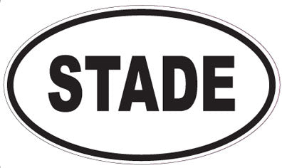 STADE - Oval Sticker