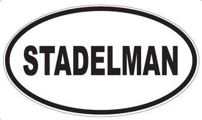 STADELMAN - Oval Magnet