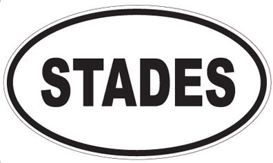 STADES - Oval Sticker