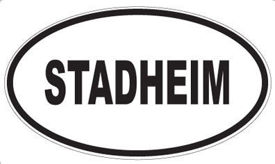 STADHEIM - Oval Sticker