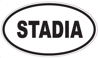 STADIA - Oval Sticker