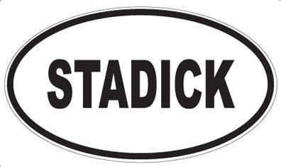 STADICK - Oval Sticker
