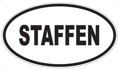 STAFFEN - Oval Magnet