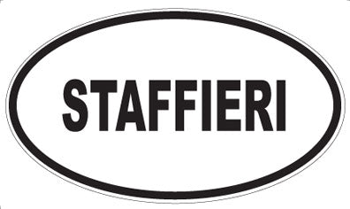 STAFFIERI - Oval Sticker