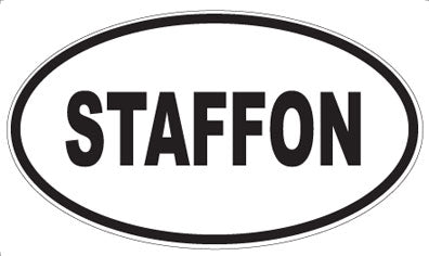 STAFFON - Oval Sticker