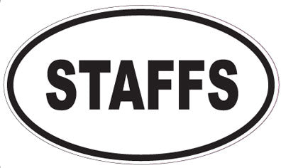 STAFFS - Oval Sticker