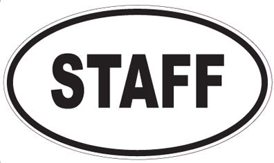 STAFF - Oval Magnet