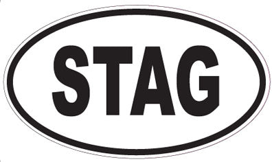 STAG - Oval Sticker
