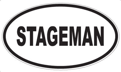 STAGEMAN - Oval Sticker