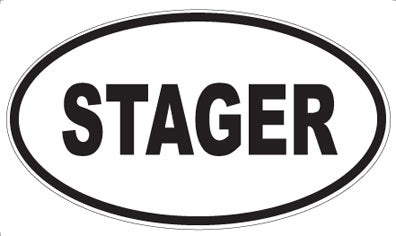 STAGER - Oval Magnet
