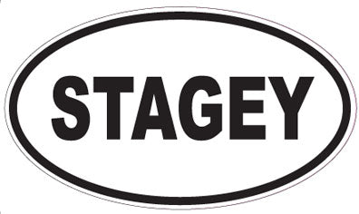 STAGEY - Oval Sticker