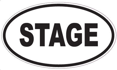 STAGE - Oval Magnet
