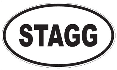 STAGG - Oval Sticker