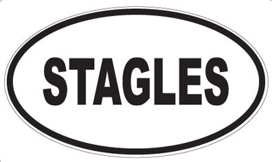 STAGLES - Oval Sticker