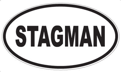 STAGMAN - Oval Sticker