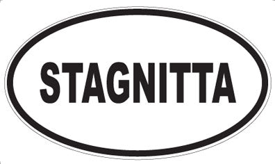 STAGNITTA - Oval Sticker