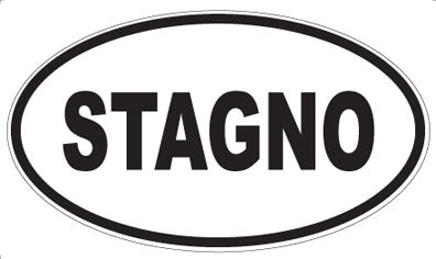 STAGNO - Oval Sticker
