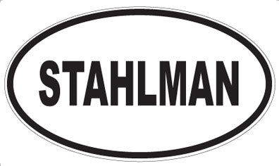 STAHLMAN - Oval Magnet