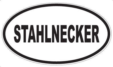 STAHLNECKER - Oval Sticker