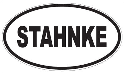 STAHNKE - Oval Sticker