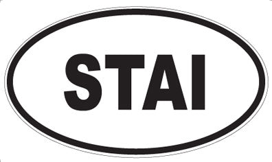 STAI - Oval Sticker