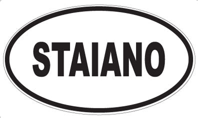 STAIANO - Oval Sticker